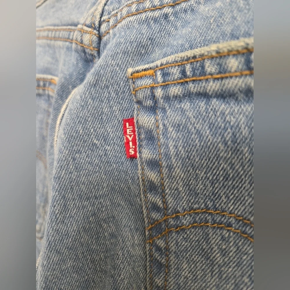 Levi's Jeans Vintage Big E Womens 27 Wedgie Straight Button Fly High Rise  Denim - Picture 7 of 14